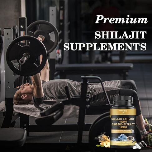 شيلاجيت 400 ملغ مع الجينسنغ، كبسولات ذات فعالية قصوى 120 عدد مع حمض الفولفيك والمعادن النزرة لتعزيز الطاقة ودعم المناعة للرجال والنساء أفضل من راتنج الشيلاجيت in Kuwait