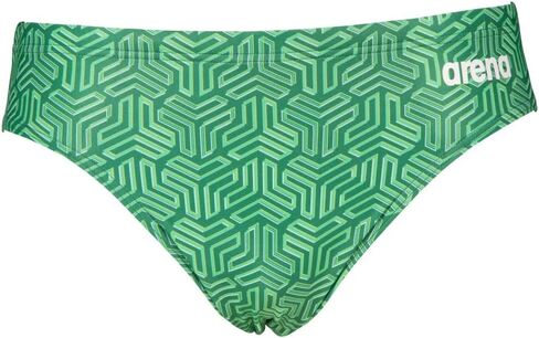 Arena Men's Brief Kikko, Black-Multi Green, 42 in Saudi Arabia