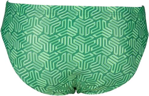 Arena Men's Brief Kikko, Black-Multi Green, 42 in Saudi Arabia