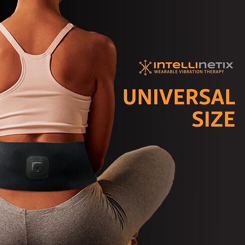 Brownmed - لفافة علاج الظهر Intellinetix - لفافة ضغط مع مدلك للظهر يمكن ارتداؤه - دعم الظهر للرجال والنساء - دعم أسفل الظهر للمرونة والدورة الدموية وألم العضلات in Kuwait