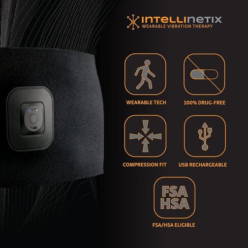 Brownmed - لفافة علاج الظهر Intellinetix - لفافة ضغط مع مدلك للظهر يمكن ارتداؤه - دعم الظهر للرجال والنساء - دعم أسفل الظهر للمرونة والدورة الدموية وألم العضلات in Kuwait