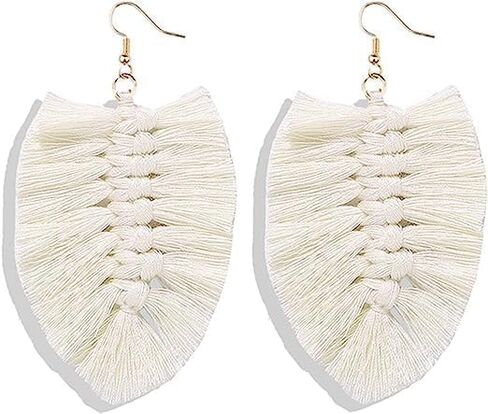 ONLYJUMP Long Layered Dangle Earrings Colorful Elegant Tiered Tassel Druzy Dangle Drop Earrings Handmade Bohemia Tassel Earrings for Women Girls Teen Boho Fashion jewelry Valentine Birthday Party Gift in Saudi Arabia