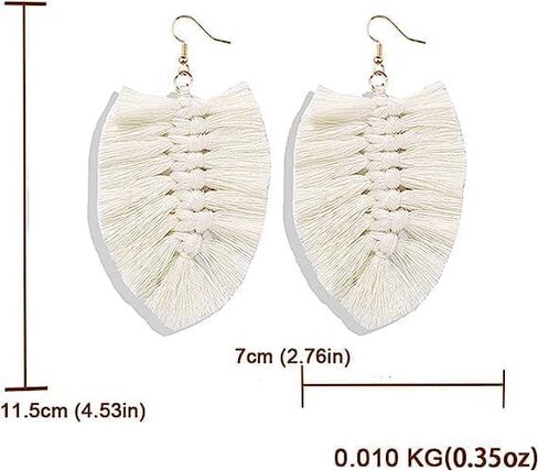 ONLYJUMP Long Layered Dangle Earrings Colorful Elegant Tiered Tassel Druzy Dangle Drop Earrings Handmade Bohemia Tassel Earrings for Women Girls Teen Boho Fashion jewelry Valentine Birthday Party Gift in Saudi Arabia