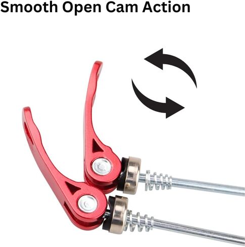 Road Mountain Bicycle MTB Wheel Hub Front and Rear QR Quick Release Skewers Clip Lever Axle 145/185mm, Pair,Multiple Color Options in Saudi Arabia