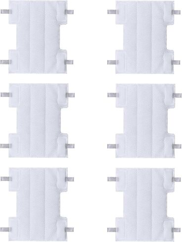 6 قطع من الألياف الدقيقة لاستبدال وسادات فراغ القرش المتوافقة مع غبار صاروخ القرش، الدوار، Navigator Lift-Away Pro، مكانس كهربائية خفيفة للغاية، مناسبة لسلسلة Shark Hv300 in Kuwait