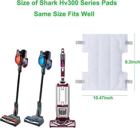 6 قطع من الألياف الدقيقة لاستبدال وسادات فراغ القرش المتوافقة مع غبار صاروخ القرش، الدوار، Navigator Lift-Away Pro، مكانس كهربائية خفيفة للغاية، مناسبة لسلسلة Shark Hv300 in Kuwait