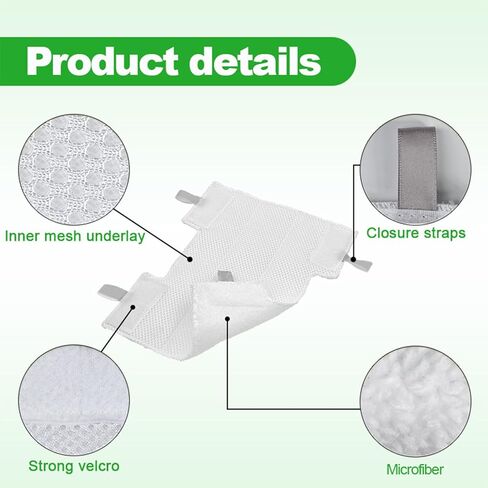 6 قطع من الألياف الدقيقة لاستبدال وسادات فراغ القرش المتوافقة مع غبار صاروخ القرش، الدوار، Navigator Lift-Away Pro، مكانس كهربائية خفيفة للغاية، مناسبة لسلسلة Shark Hv300 in Kuwait