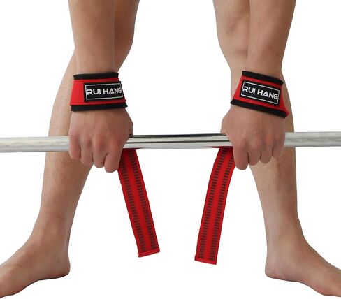 Weightlifting Straps Deadlift Lifting Strap Weight Lifting Gym Wraps Wrist Straps For Weightlifting Men Women Support Heavy Duty Grips Strength Anti-Slip in Saudi Arabia