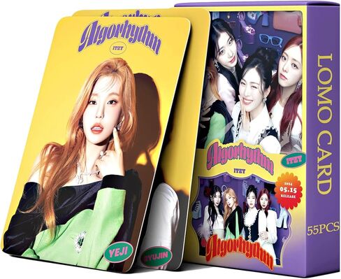 بطاقات صور KPOP ITZY 55 قطعة من ألبوم صور خوارزمية ITZY، بطاقات معجبين ITZY، بضائع البطاقات البريدية، بطاقة بريدية KPOP لمحبي ابنة ITZY، بطاقة لومو in Saudi Arabia