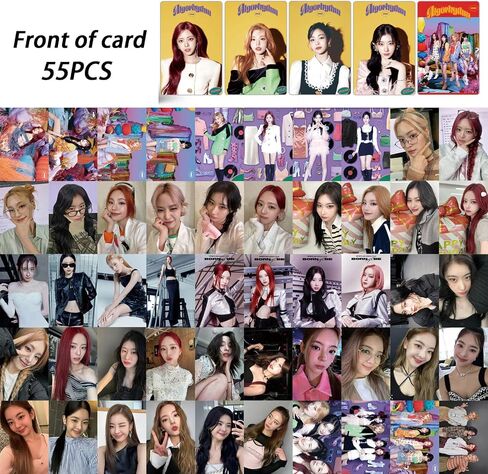 بطاقات صور KPOP ITZY 55 قطعة من ألبوم صور خوارزمية ITZY، بطاقات معجبين ITZY، بضائع البطاقات البريدية، بطاقة بريدية KPOP لمحبي ابنة ITZY، بطاقة لومو in Saudi Arabia