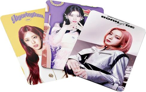 بطاقات صور KPOP ITZY 55 قطعة من ألبوم صور خوارزمية ITZY، بطاقات معجبين ITZY، بضائع البطاقات البريدية، بطاقة بريدية KPOP لمحبي ابنة ITZY، بطاقة لومو in Saudi Arabia