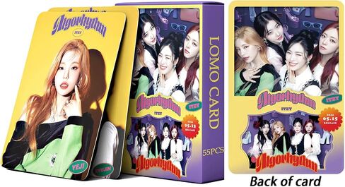 بطاقات صور KPOP ITZY 55 قطعة من ألبوم صور خوارزمية ITZY، بطاقات معجبين ITZY، بضائع البطاقات البريدية، بطاقة بريدية KPOP لمحبي ابنة ITZY، بطاقة لومو in Saudi Arabia