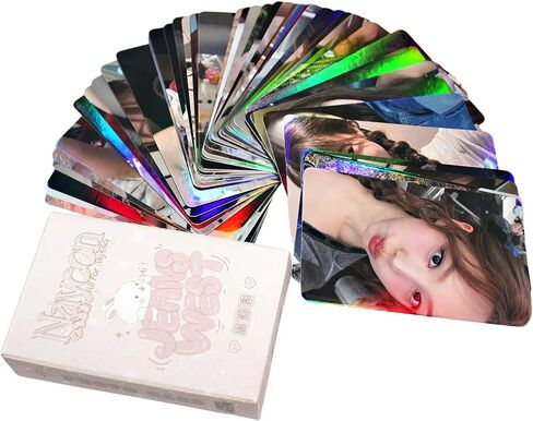 NAYEON Photocards TWICE NAYEON Laser Photocards 50 قطعة NAYEON Holo Effect Lomo Cards هدية لمحبي NAYEON Kpop Gift Set هدية عيد ميلاد للفتيات والفتيان in Saudi Arabia