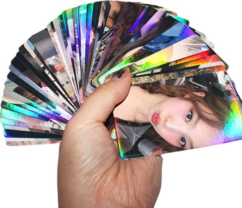 NAYEON Photocards TWICE NAYEON Laser Photocards 50 قطعة NAYEON Holo Effect Lomo Cards هدية لمحبي NAYEON Kpop Gift Set هدية عيد ميلاد للفتيات والفتيان in Saudi Arabia