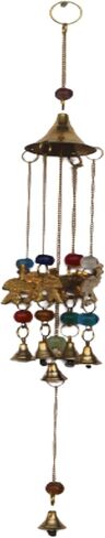 Handicrafts Handmade Multicolor Home & Room Decorative String Wall & Door Hangings with Beads & Brass Bell for Home Decoration & Gifting Purpose (Elephant-Bell) in Kuwait