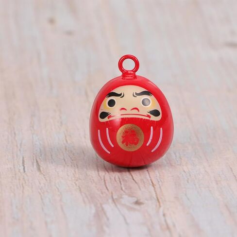 POPETPOP Japanese Bell Pendant- Japanese Style Good Luck Charm Hanging Daruma Water Bell Small Daruma Bell Accessories for DIY Craft Purse Fortune Bag Keychains Decor in Saudi Arabia