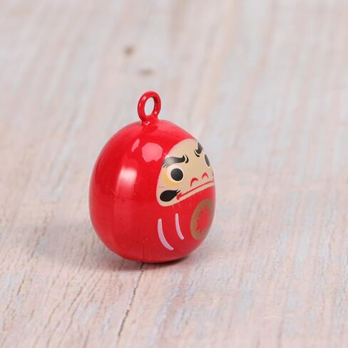 POPETPOP Japanese Bell Pendant- Japanese Style Good Luck Charm Hanging Daruma Water Bell Small Daruma Bell Accessories for DIY Craft Purse Fortune Bag Keychains Decor in Saudi Arabia