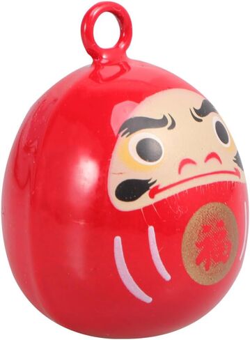 POPETPOP Japanese Bell Pendant- Japanese Style Good Luck Charm Hanging Daruma Water Bell Small Daruma Bell Accessories for DIY Craft Purse Fortune Bag Keychains Decor in Saudi Arabia