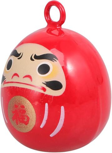 POPETPOP Japanese Bell Pendant- Japanese Style Good Luck Charm Hanging Daruma Water Bell Small Daruma Bell Accessories for DIY Craft Purse Fortune Bag Keychains Decor in Saudi Arabia