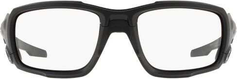 Oakley SI Men's OO9329 SI Ballistic Shocktube Round Sunglasses, Matte Black/Clear & Grey, 61 mm in Saudi Arabia