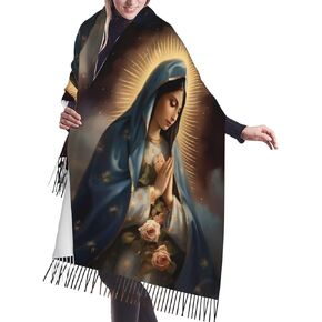 Our Lady Of Guadalupe Virgin Mary Soft Cashmere - Lightweight Scarfs For Women, Large Shawls And Wraps Christmas best gift
