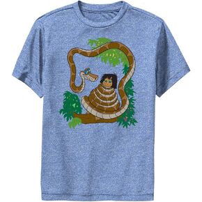 Disney Jungle Book Snake in The TREE-DSJB00FMSC Boys Short Sleeve Tee Shirt, Royal Blue Heather, X-Large