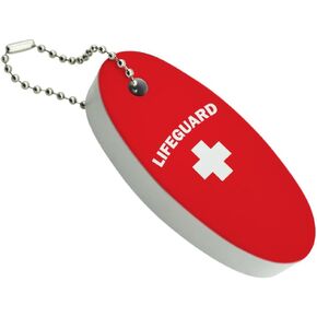 GRAPHICS & MORE Lifeguard Red and White Floating Keychain Oval Foam Fishing Boat Buoy Key Float