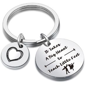 DZOSW Dance Teacher Keyring Granddaughter Jewelry Christmas keychain Dancer Gift BFF keychain