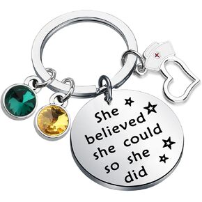 BAUNA Chi Eta Phi Keychain Chi Eta Phi Registered Nurse Jewelry Nurses Keychain