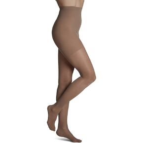 SIGVARIS Women's Sheer Fashion Pantyhose - 15-20mmHg Weight Compression - Sheer Spandex Non-Slip Hosiery for Comfortable Everyday Wear - Black