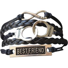 Infinity Collection Best Friend Bracelet, Best Friends Jewelry, Handcuff Bracelet