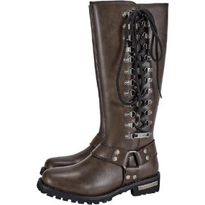 Women's Knee-High Fashion Boots, Comfortable Low Heel Mid Calf Flat Boots for Ladies.