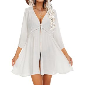 Breezy Lane Swimsuit Coverup Vacation Outfits for Women Beach Pool Cover Up for Swim Beach Dresses