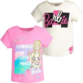 Barbie Girls 2 Pack T-Shirts Toddler to Little Kid