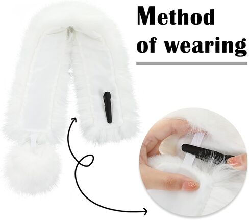 Fur Story Women's Faux Fur Scarf Ladies Winter Warm Neck Wraps Fashion Scarf Scarves for Women in Saudi Arabia