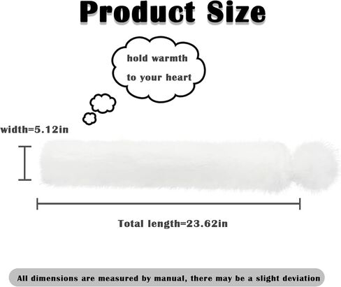 Fur Story Women's Faux Fur Scarf Ladies Winter Warm Neck Wraps Fashion Scarf Scarves for Women in Saudi Arabia