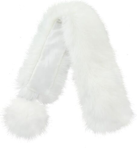Fur Story Women's Faux Fur Scarf Ladies Winter Warm Neck Wraps Fashion Scarf Scarves for Women in Saudi Arabia