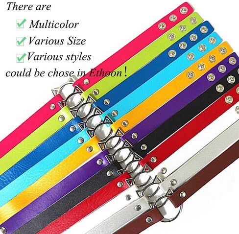 قلادة ضيقة من الجلد قابلة للتعديل، قلادة ناعمة من مادة البولي يوريثان على شكل قطة بانك للنساء والفتيات، باللون الأخضر in Kuwait