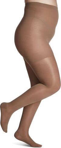 جوارب طويلة أنيقة للسيدات من SIGVARIS - ضغط وزن 15-20 مم زئبقي - جوارب شفافة غير قابلة للانزلاق للارتداء اليومي المريح - أسود in Kuwait
