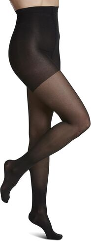 جوارب طويلة أنيقة للسيدات من SIGVARIS - ضغط وزن 15-20 مم زئبقي - جوارب شفافة غير قابلة للانزلاق للارتداء اليومي المريح - أسود in Kuwait