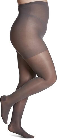 جوارب طويلة أنيقة للسيدات من SIGVARIS - ضغط وزن 15-20 مم زئبقي - جوارب شفافة غير قابلة للانزلاق للارتداء اليومي المريح - أسود in Kuwait