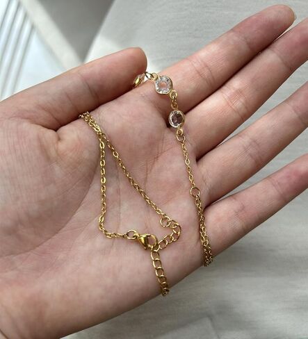 WangGao Stainless Steel Slave Chain Ring Bracelet Hand Harness Bracelet for Women,Adjustable Wrist Length Elegant Finger Jewelry for Girls in Kuwait