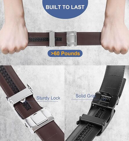 Truyis Gurzita حزام السقاطة، 2 حزمة، أحزمة سقاطة جلدية للرجال، أحزمة نقر مريحة قابلة للتعديل للرجال in Kuwait