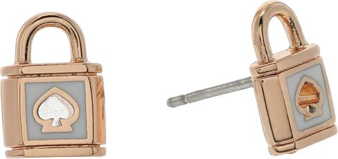 Kate Spade New York Lock and Spade Enamel Studs Earrings in Saudi Arabia