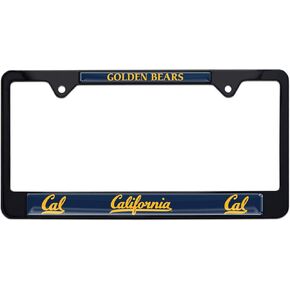 Cal Golden Bears Black License Plate Frame
