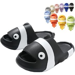 AIUKAKP Fish Sides Fish slippers Fish Sandale Shoes Shark Open Toe Slippers Novelty Men Shower Shoes Women