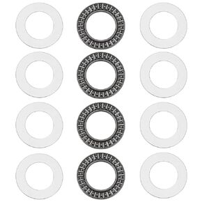 4 Sets AXK2542 Thrust Needle Roller Bearings with Washers 25mm Bore 42mm OD 1mm Thickness Thrust Bearing for Machinery and Equipment CNC Machine