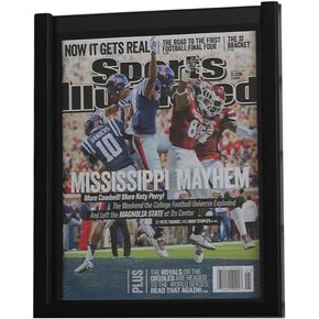 DisplayGifts Sports Illustrated Magazine Clear Acrylic Cover Display Case Frame (for 80s to June 1994 issues, 8.15" W X 10.75" H X 0.5" D)