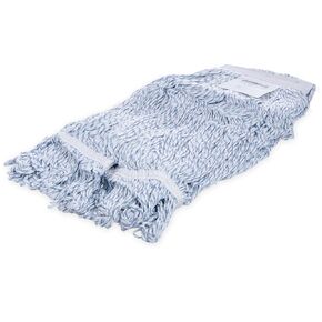 Carlisle FoodService Products 369670B14 Mop Head, 12" H, 5" W, 18" L, Rayon Cotton Blend, Medium, Blue (Pack of 12)