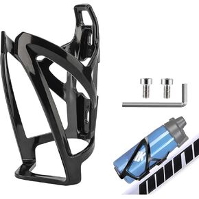 Li'segarote Bike Water Bottle Holder,Durable Ultralight Plastic Water bottle cage, Lightweight PC for Bicycle, Cycling Bottle Holder Cages for MTB, Road/Mountain Bikes (Black-1pcs) in Saudi Arabia